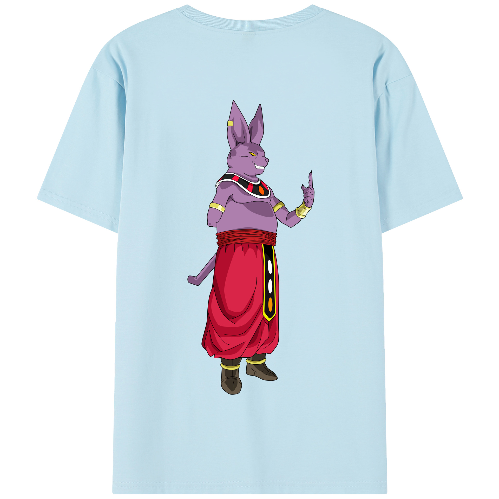 （画像用） ドラゴンボール シャンパ DRAGON BALL Champa 綿100％半袖Tシャツ（背面プリント）